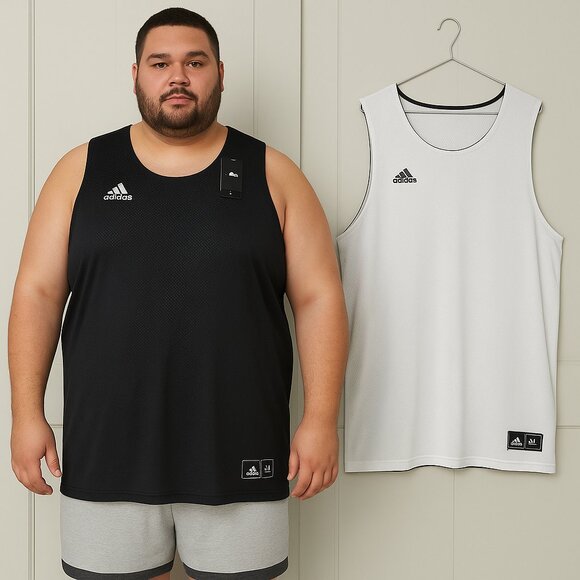 Adidas Reversible Mesh Tank Top - Picture 1 of 5